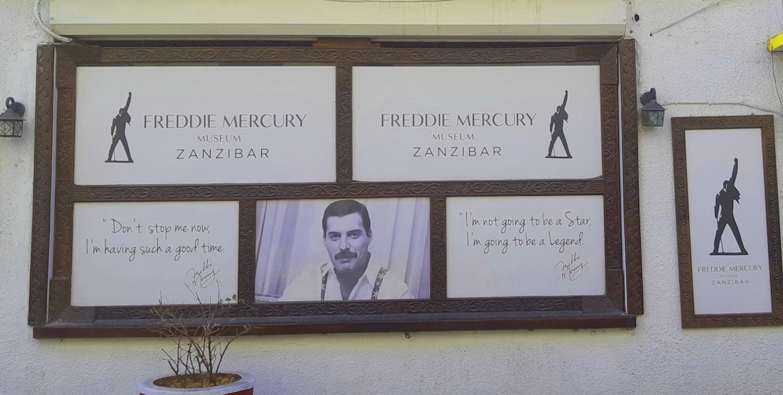 Entrance to the Freddie Mercury Museum, Stone Town, Zanzibar
